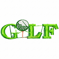 Golf Embroidery Design 1 Golf Embroidery Design 1